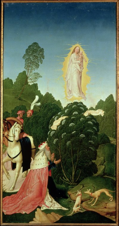 The Finding of the Veil, from the Legend of St. Leopold, 1505 by Rueland, the Younger Frueauf
